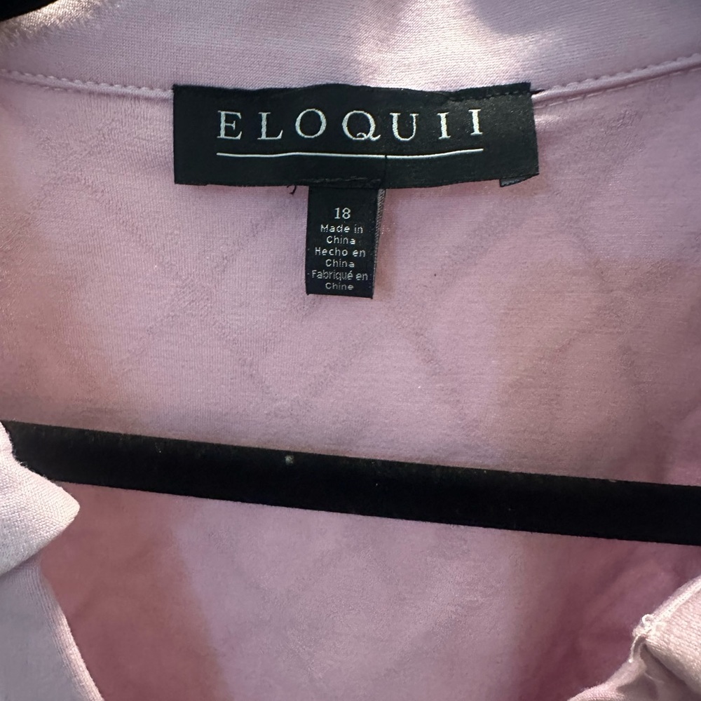 Eloquii Light Pink Quilted Sleeveless Top